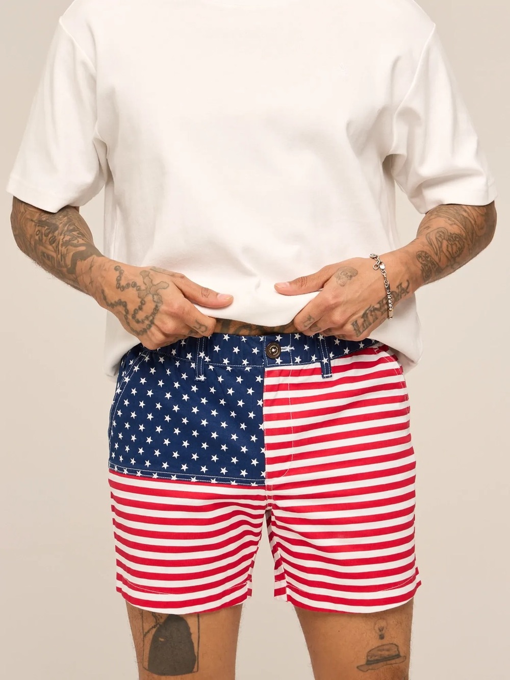 Meripex America Old Glory Flag USA Shorts Cotton Size Large *4
